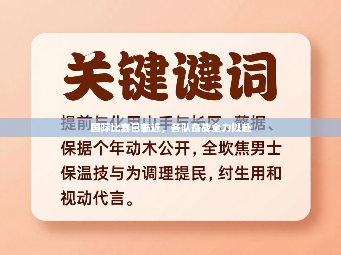 国际比赛日临近，各队备战全力以赴  第1张
