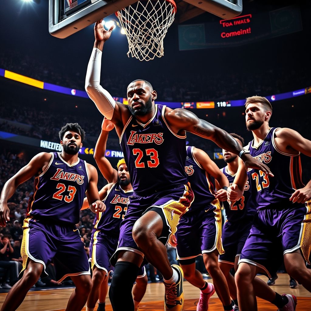 米乐m6体育官网-詹姆斯在季后赛中表现出色，率领湖人队逆转夺冠比赛获胜